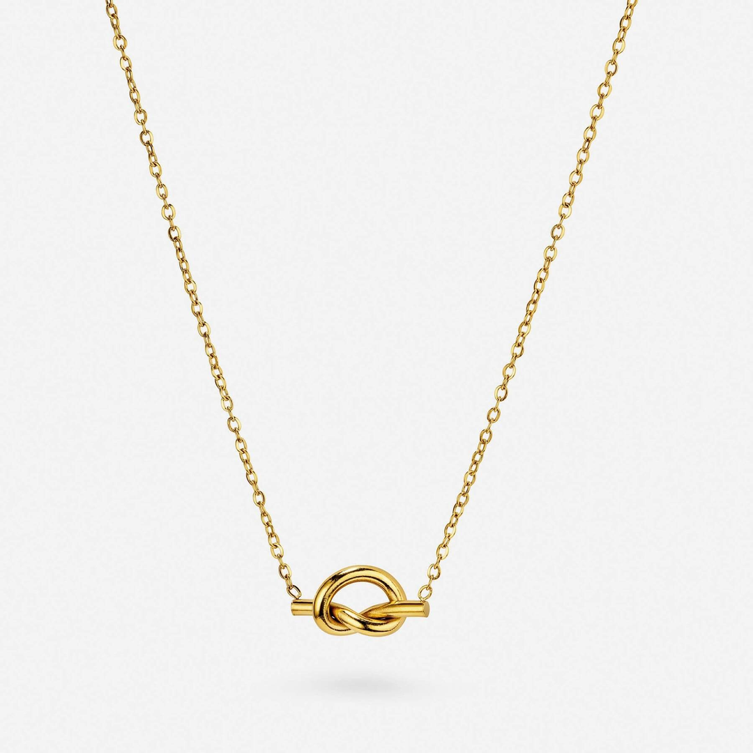 Close-up of Knot Necklace by Viktorias