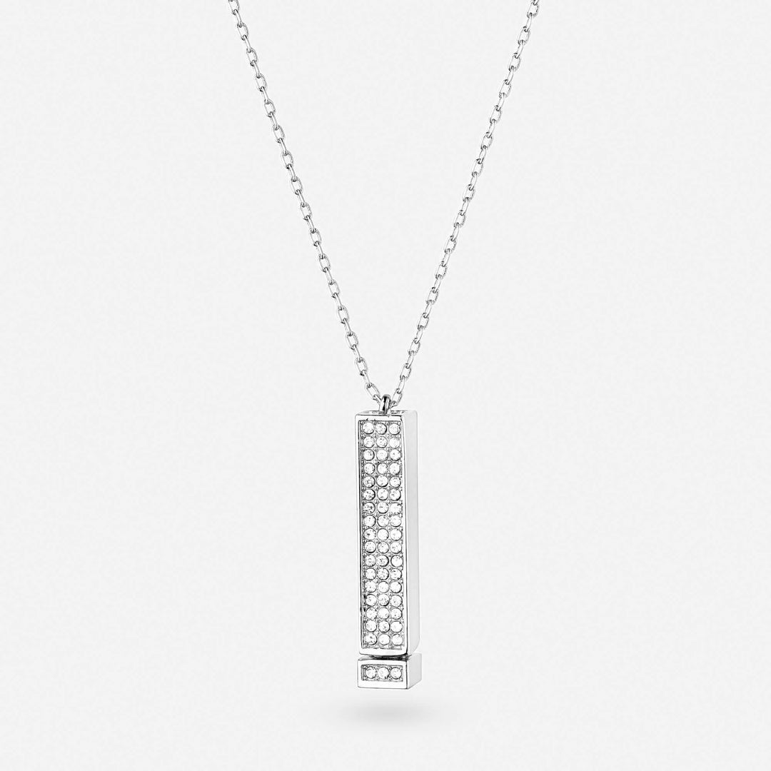 White gold "I Love You" Necklace by Viktorias on a white background