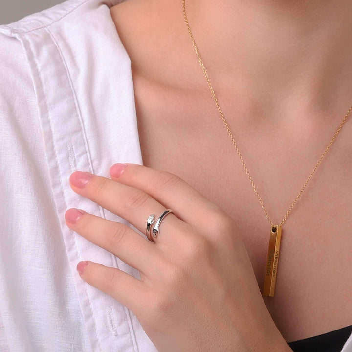 Hug Ring - Solid Gold