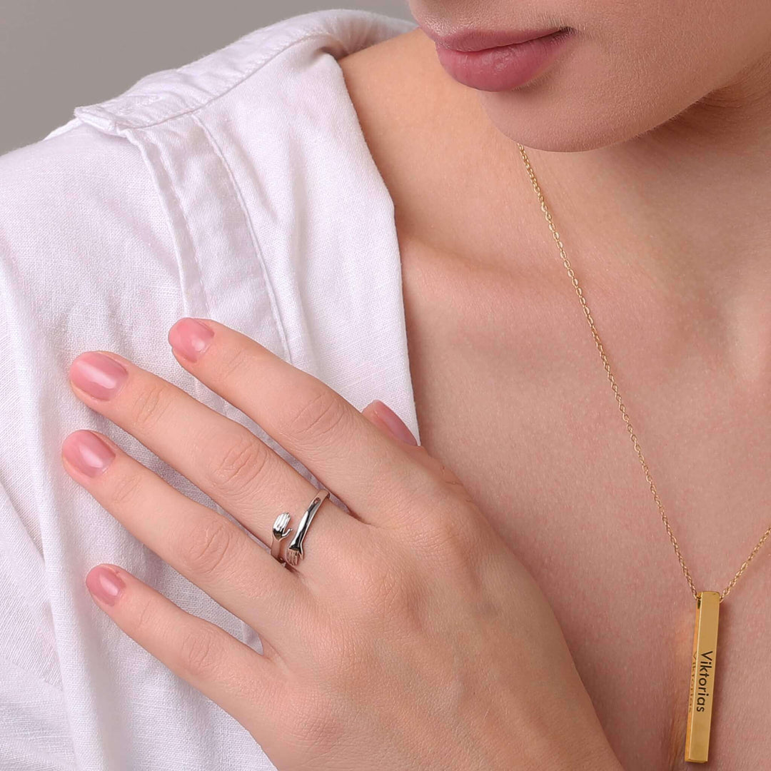 Hug Ring - Solid Gold