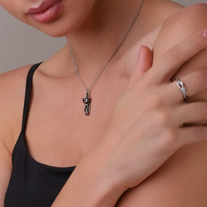 Hug Necklace - Solid Silver