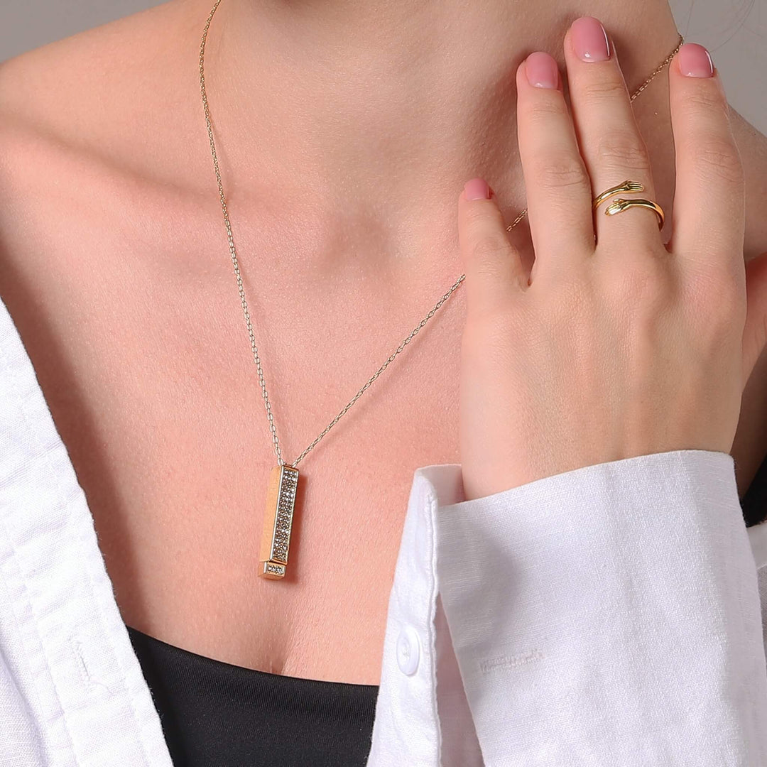 "I Love You" Necklace - Solid Silver