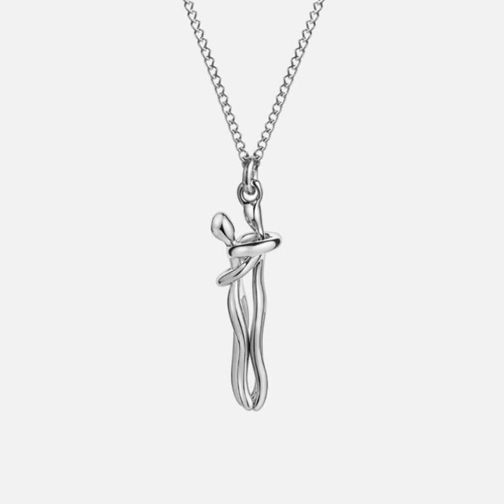 Hug Necklace - Solid Silver